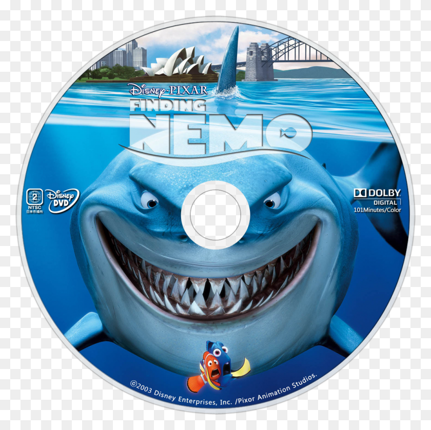 1000x1000 Explore More Images In The Movie Category Bruce Finding Nemo, Disk, Dvd, Jacuzzi HD PNG Download