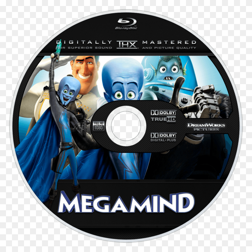 1000x1000 Descargar Png / Megamind Movie Cover, Disk, Dvd, Person Hd Png