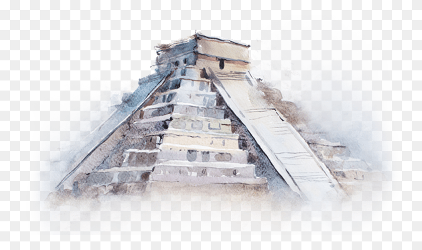 764x437 Исследуйте Самые Важные Руины Майя В Юкатане Caracteristicas De La Lengua Maya, Архитектура, Здание, Пирамида Hd Png Скачать