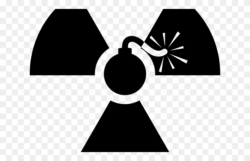 640x480 Explosion Clip Black And White Huge Lab Safety Symbols Radioactive, Gray, World Of Warcraft HD PNG Download