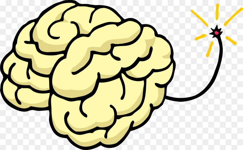 Explosion Clipart Mind Explosion Brain Bomb, Plant, Tree, Baby, Person Sticker PNG