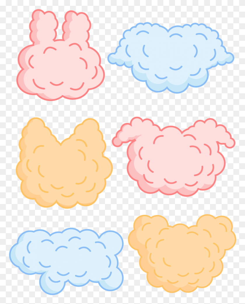 1009x1272 Explosion Cloud Small Animal Dialog Bubble Box Dessert, Plant, Food, Pillow HD PNG Download
