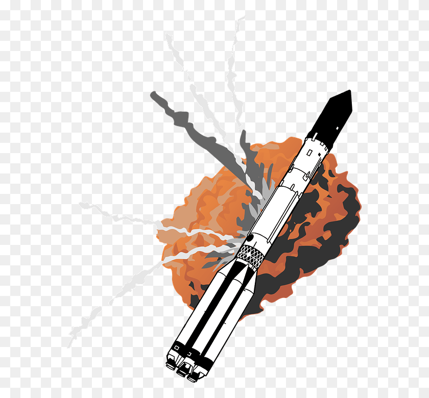 577x720 Explosion Nasa Rocket Illustration, Weapon, Weaponry, Text HD PNG Download