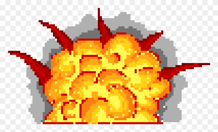 991x571 Взрыв Pixel Art Взрыв, Завод, Огонь, Ковер Hd Png Скачать