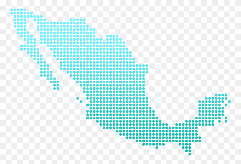 768x513 Express And Economy Courier Delivery To Mexico From Map Of Mexico Turquoise, Text, Water, Number HD PNG Download