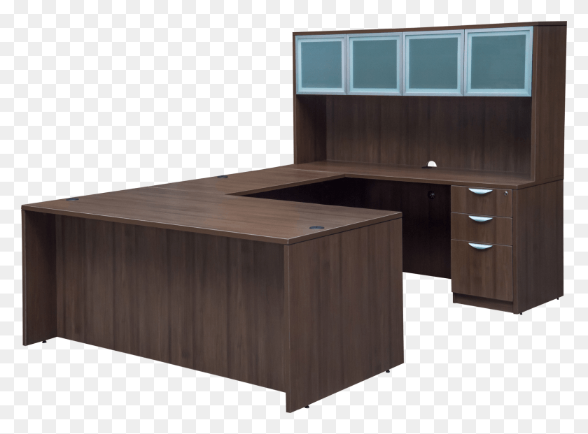 Express Laminate Desks El Classic With Perimeter Laminate Desk, Furniture, Table, Reception HD PNG Download