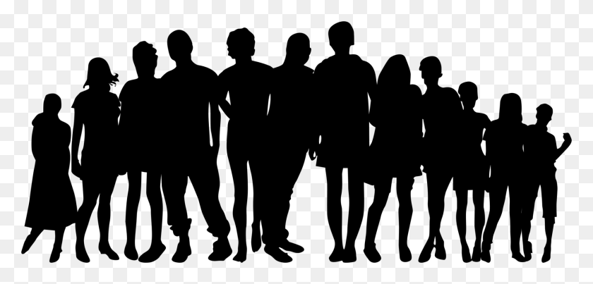 1701x750 Extended Family Child Clip Art Big Family Silhouette, Gray, World Of Warcraft HD PNG Download