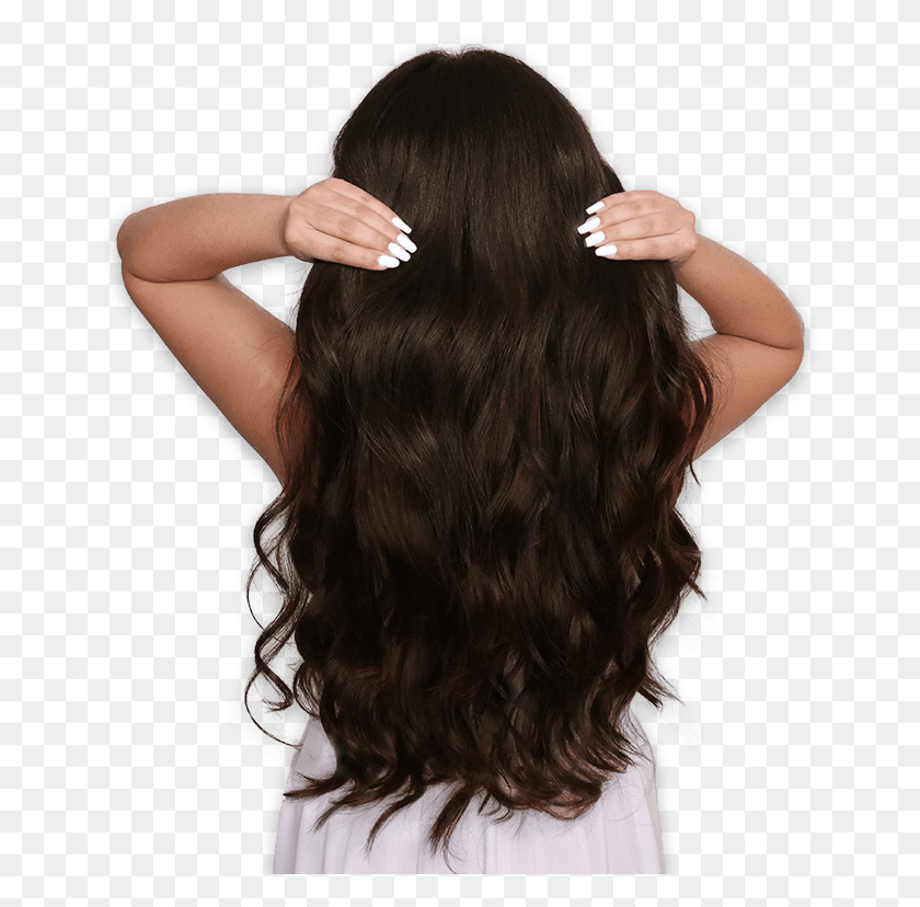 658x768 Extension Brown Hair Mega Hair Cabelo Liso Ondulado, Person, Human, Black Hair HD PNG Download