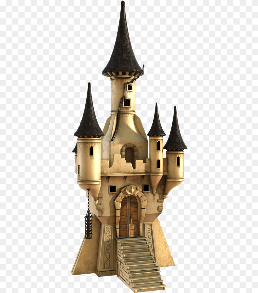 382x955 Extra Castle Jack Thumbnail Castle, Architecture, Staircase, Spire, Housing Sticker PNG