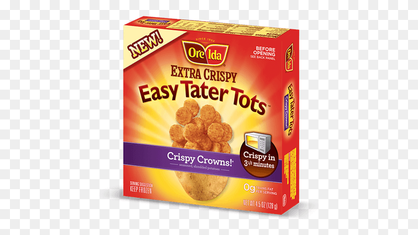 Extra Crispy Easy Tater Tots Microwave Ore Ida Tater Tots, Food, Flyer, Pos...