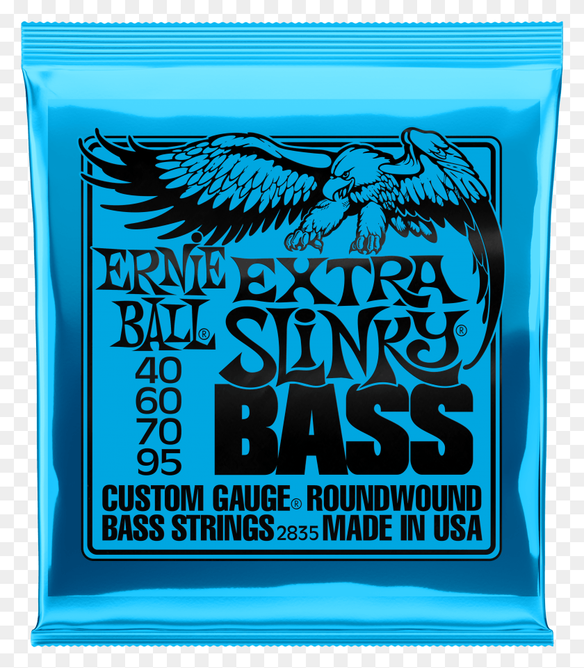 3229x3731 Extra Slinky Nickel Wound Electric Bass Strings Ernie Ball Strings HD PNG Download