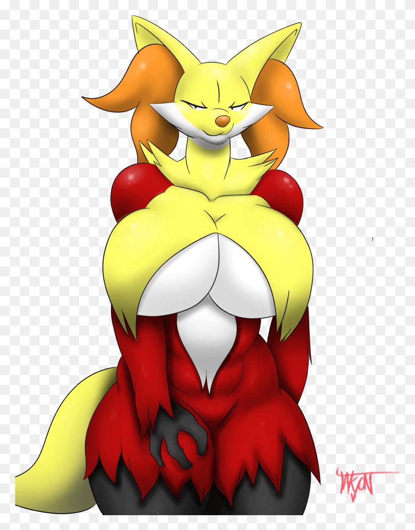 1384x1800 Extra Thicc Delphox Cartoon, Angry Birds, Toy HD PNG Download