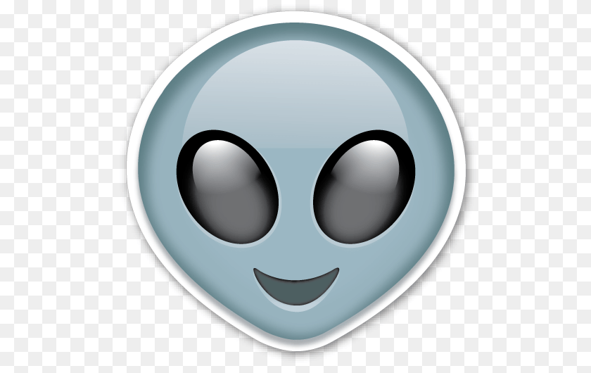 Extraterrestrial Alien Computer Tips Emoji Emoji, Disk Sticker PNG