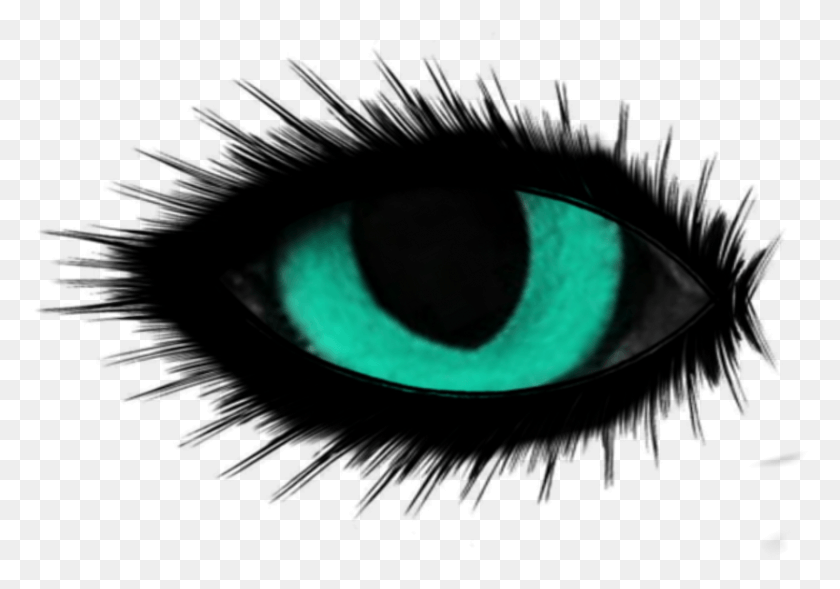 833x566 Eye Eyes Cateye Cateyes Eyelashes Eyeliner Black Eye Makeup, Moon, Outer Space, Night HD PNG Download