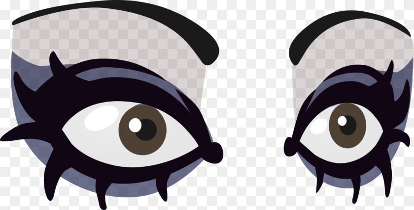 1472x750 Eye Goth Subculture Computer, Animal, Fish, Sea Life, Shark Sticker PNG