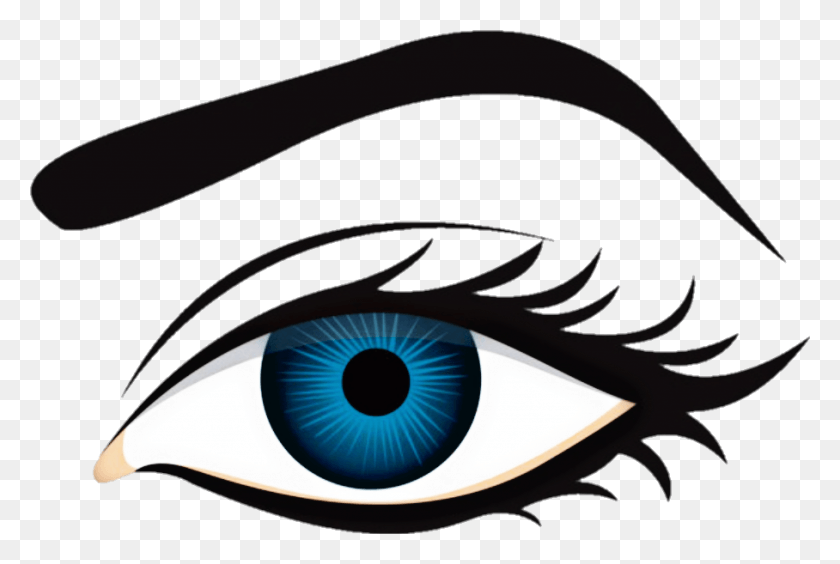 908x587 Eye Makeup Blue Sticker Fantasy Eyebrow Beauty Colors Ka Vektr, Graphics, Sphere HD PNG Download
