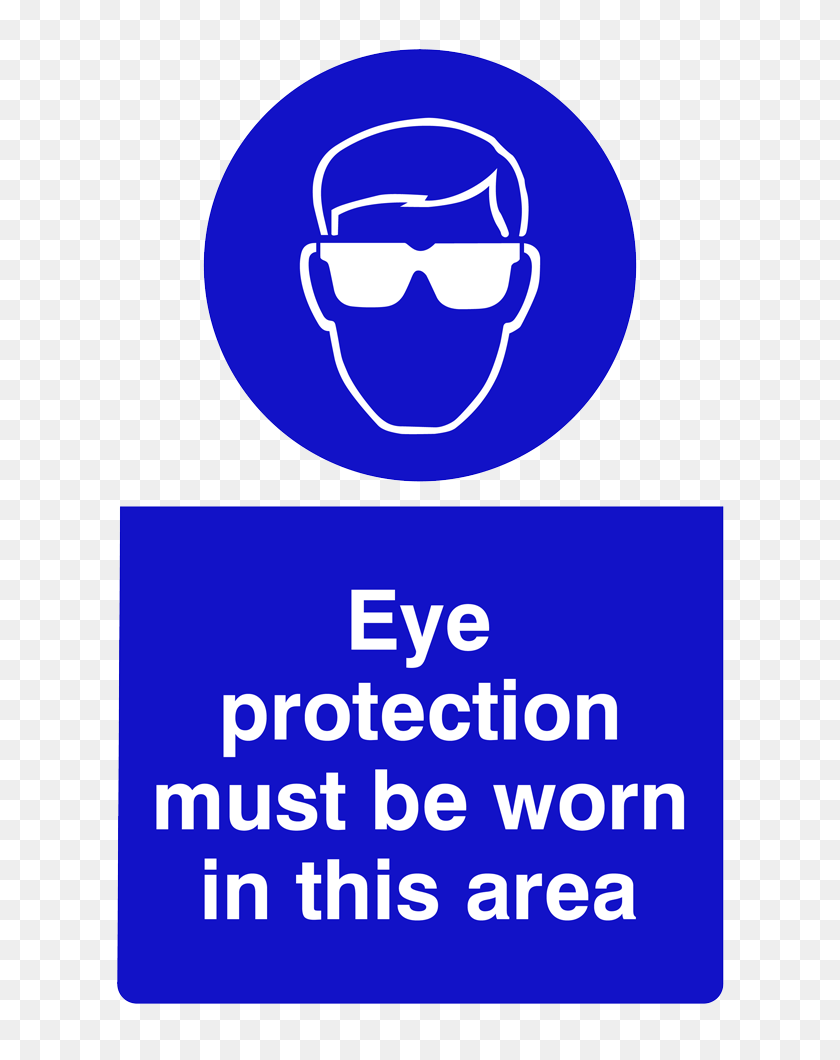 665x1000 La Protección De Los Ojos Debe Llevarse En Esta Área La Salud Y La Protección De Los Ojos Debe Llevarse, Cartel, Anuncio, Texto Hd Png Descargar