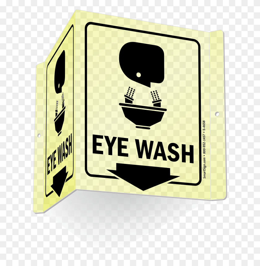 628x800 Eye Wash Sign Flashlight Signage, Text, Poster, Advertisement HD PNG Download