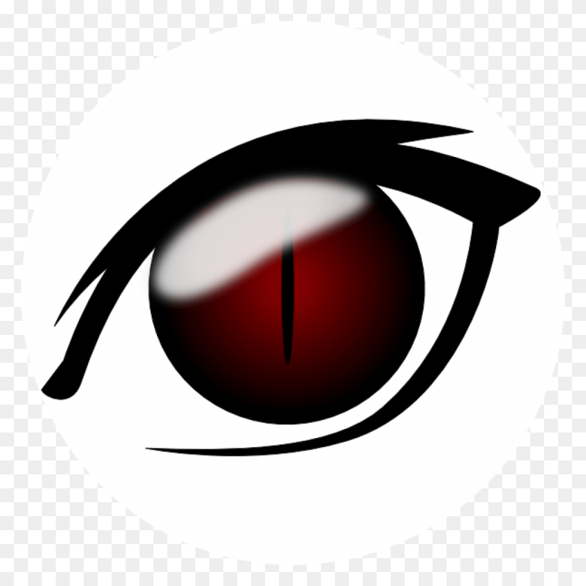 1024x1024 Eyes Cliparts Anime Eye Clip Art At Clker Vector Clip Anime Eyes Angry, Tape, Label, Text HD PNG Download