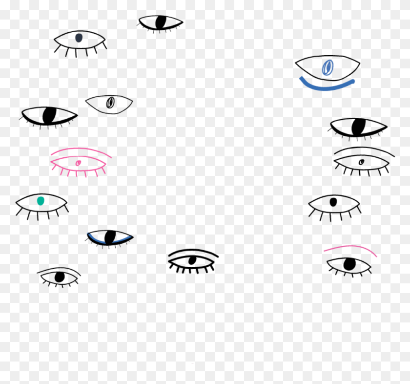 977x910 Eyes Outline Eye, Outdoors, Bubble HD PNG Download