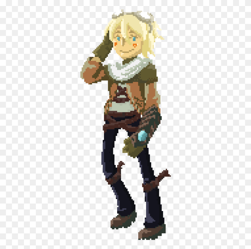 306x772 Ezreal Sprite Art Ezreal Sprite, Clothing, Apparel, Statue HD PNG Download