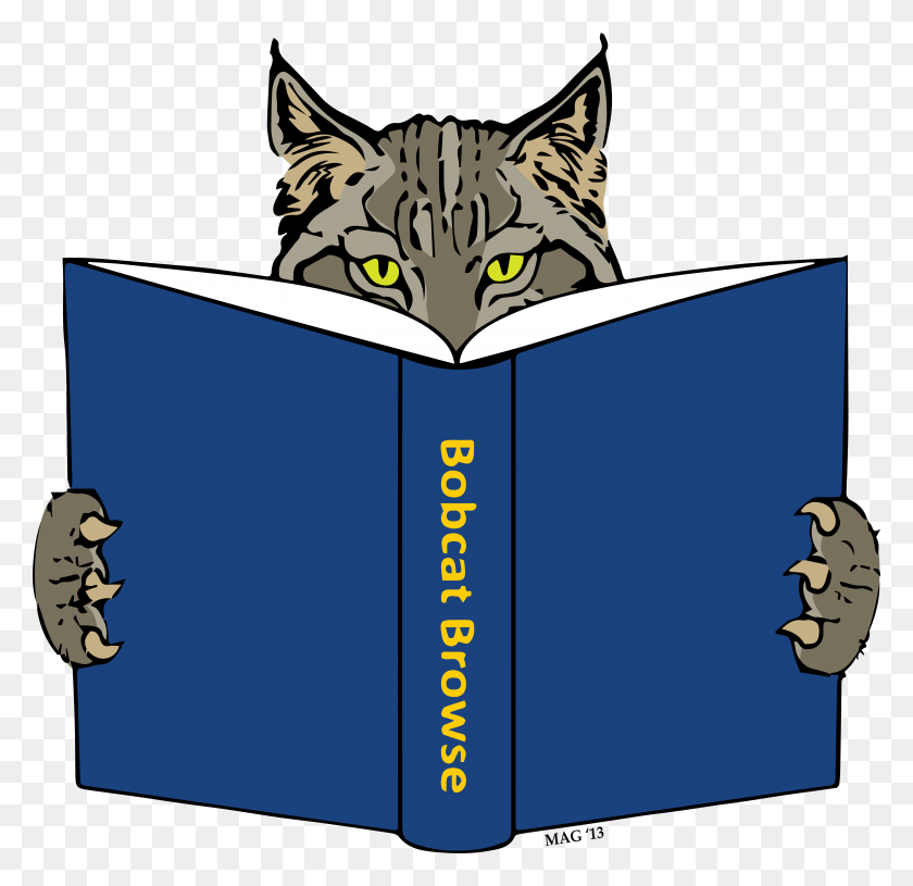 4907x4751 F The Library Just Past Brewed Awakening Coffee Shop Cartoon, Reading, Book, Cat HD PNG Download