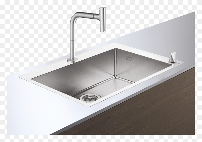 1437x983 F660 08 Sink Combi Sink, Sink Faucet, Double Sink, Indoors Descargar Hd Png