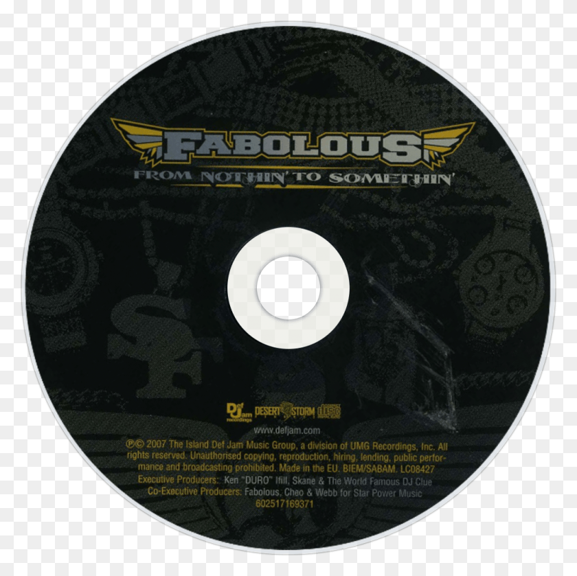 1000x1000 Fabolous From Nothin39 To Somethin39 Cd Disc Image Boston Bruins, Disk, Dvd HD PNG Download