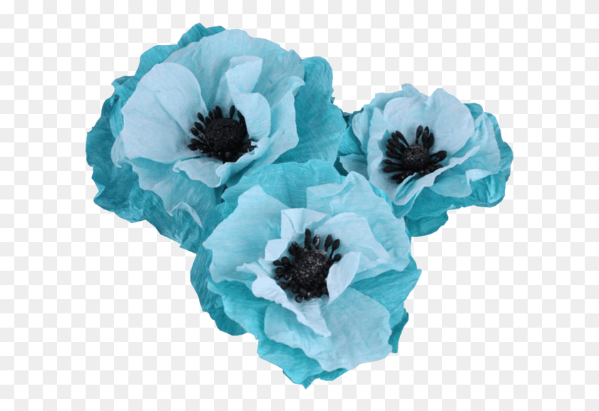 601x517 Fabric Flower Image Artificial Flower, Anemone, Plant, Blossom HD PNG Download