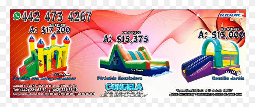 830x312 Fabricacin Venta Y Renta De Brincolines Inflables Inflatable, Advertisement, Poster, Flyer HD PNG Download