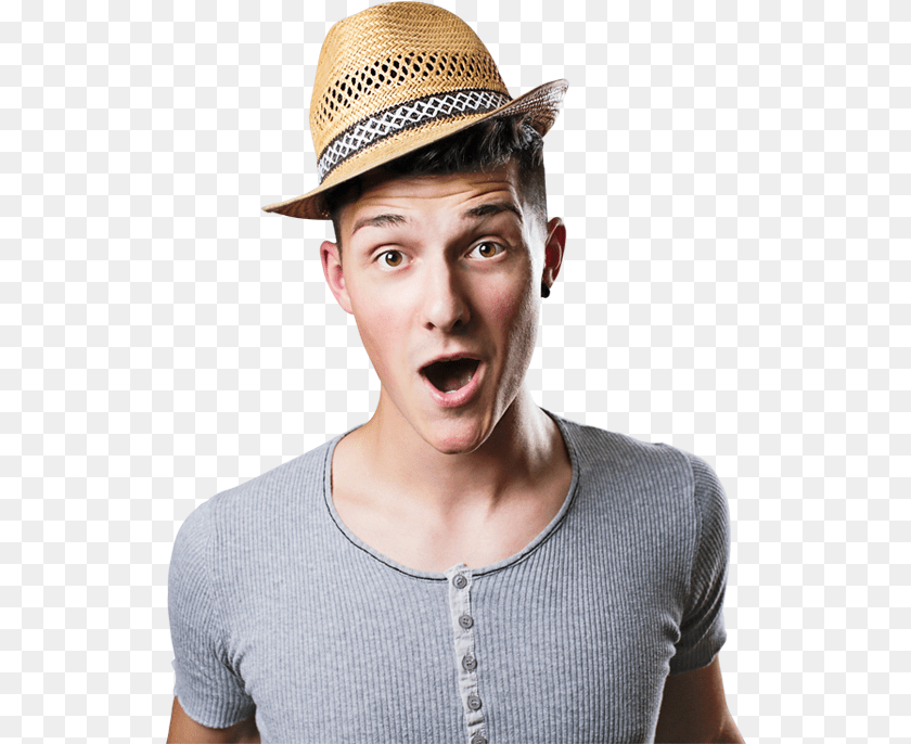 536x686 Face Aware Liquify In Photoshop, Surprised, Clothing, Hat, Head Sticker PNG