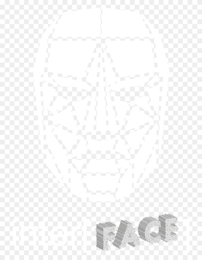 736x1020 Face Into Lighting, Stencil, Mask, Pillow HD PNG Download