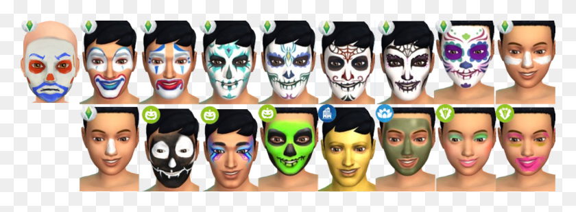 1180x378 Face Paint Conversions And Unlocks Pu Eu Costume Party, Head, Person, Human HD PNG Download