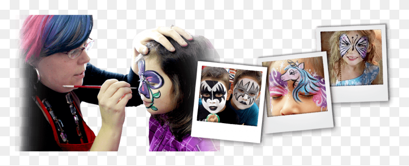 1196x431 Face Painting Header Masquerade Ball, Person, Human, Face HD PNG Download