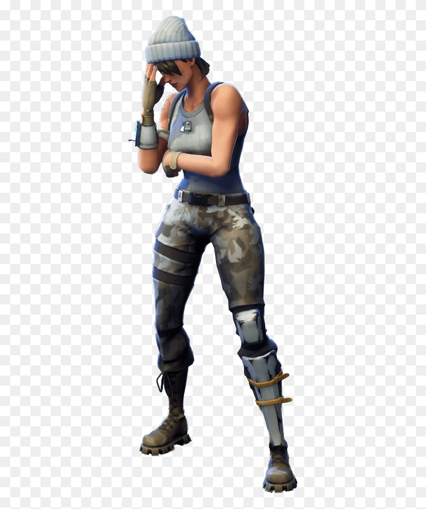 337x943 Face Palm Fortnite, Clothing, Apparel, Person HD PNG Download
