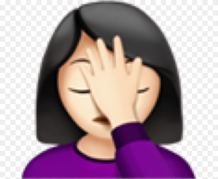 Face Palm Hand In Face Emoji, Hat, Clothing, Cap, Cushion Sticker PNG