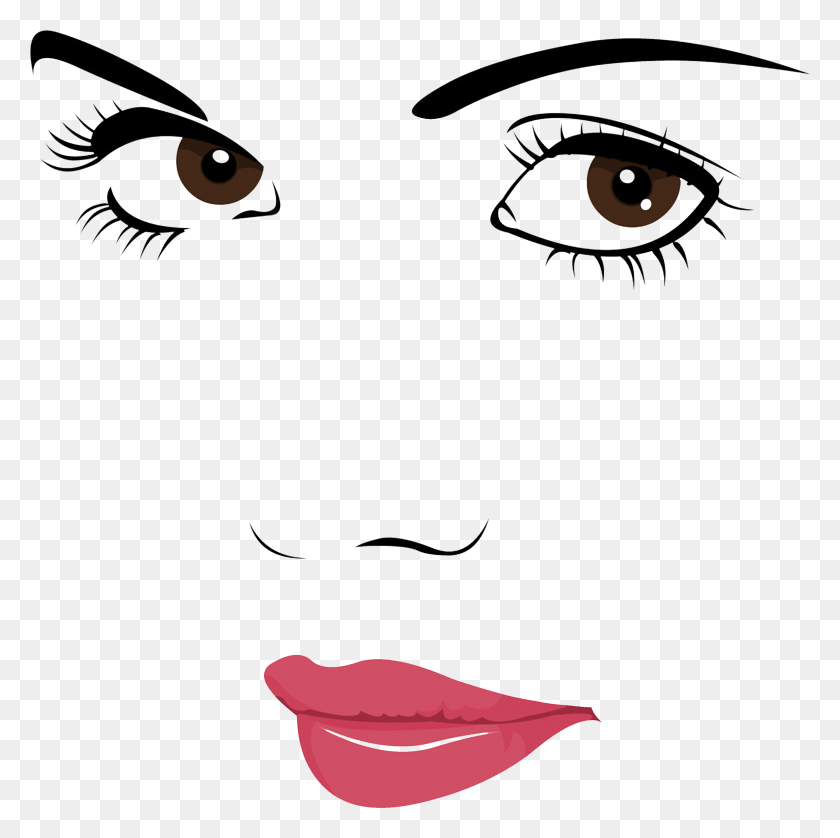 3472x3464 Face Portrait Woman Clip Art, Mouth, Lip, Animal HD PNG Download