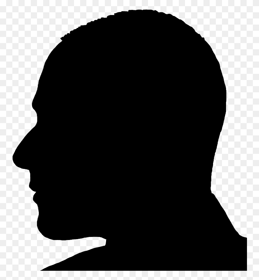 762x850 Face Silhouettes Of Men Women And Children Male Head Profile Silhouette, Gray, World Of Warcraft HD PNG Download