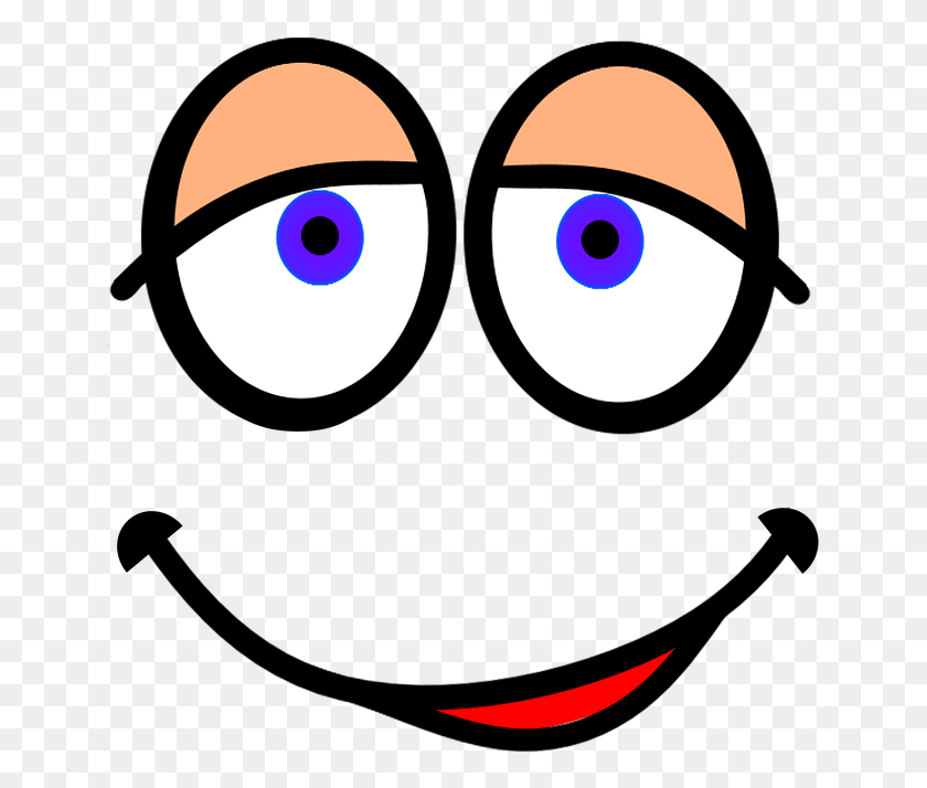 649x654 Face Smiley Laugh Joy Eyes Mouth Comic Funny, Pac Man, Graphics HD PNG Download