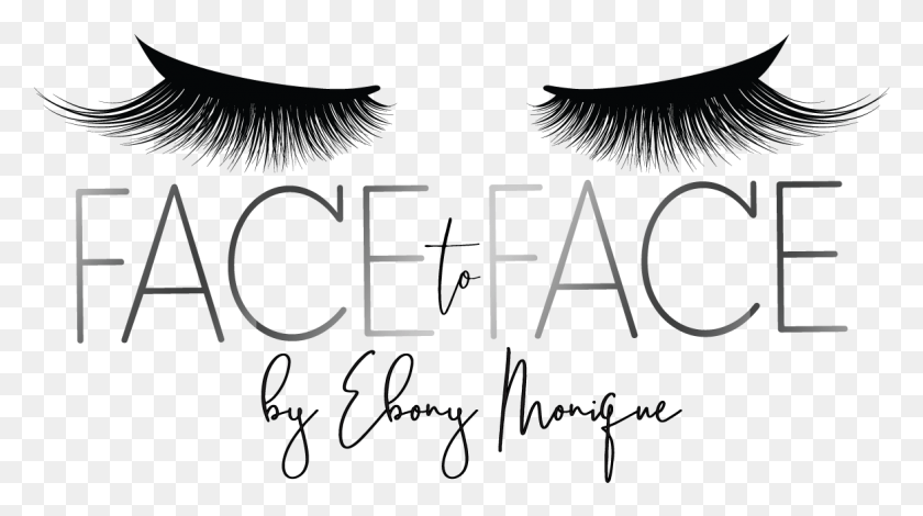 1164x612 Face To Face By Ebony Monique Clip Art Eye Lashes, Text, Number, Symbol HD PNG Download