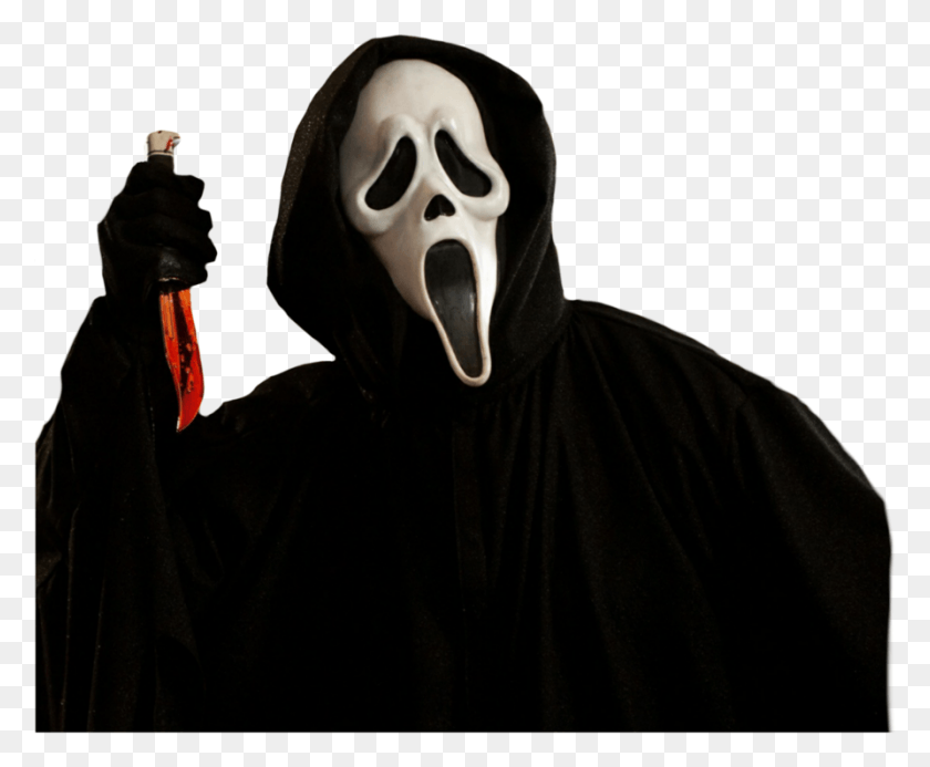 893x725 Face Transparent Ghost Film Scream, Clothing, Apparel, Cloak Descargar Hd Png
