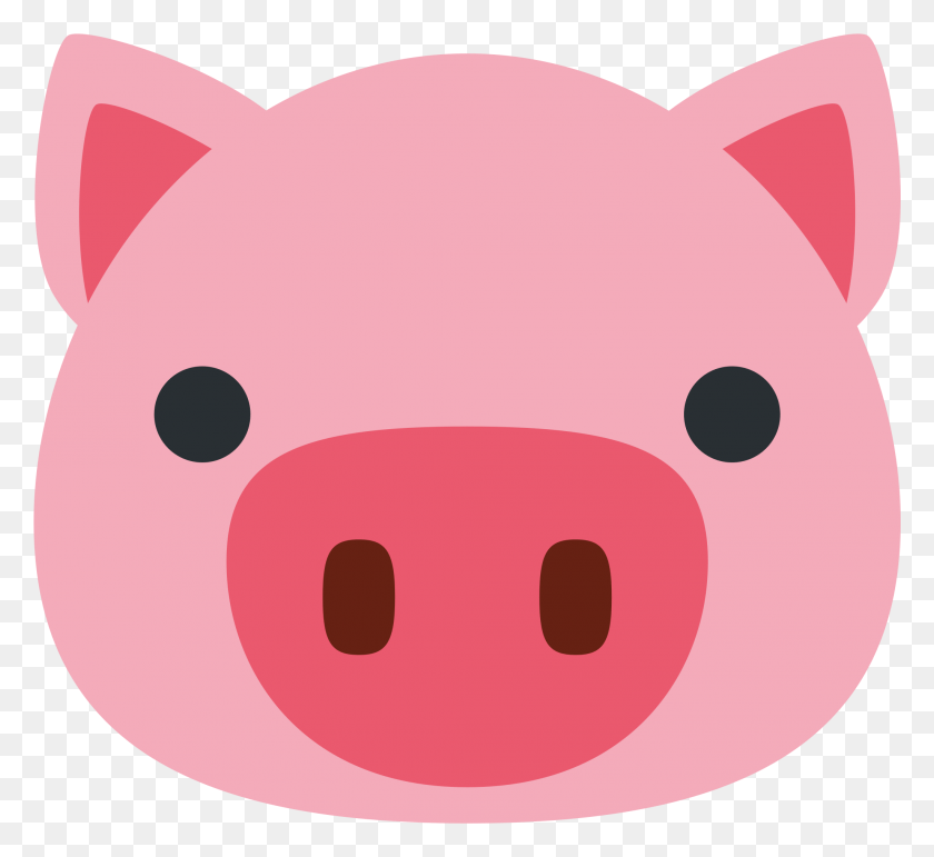 2049x1869 Face Transparent Pig Pig Face Svg Free, Piggy Bank HD PNG Download