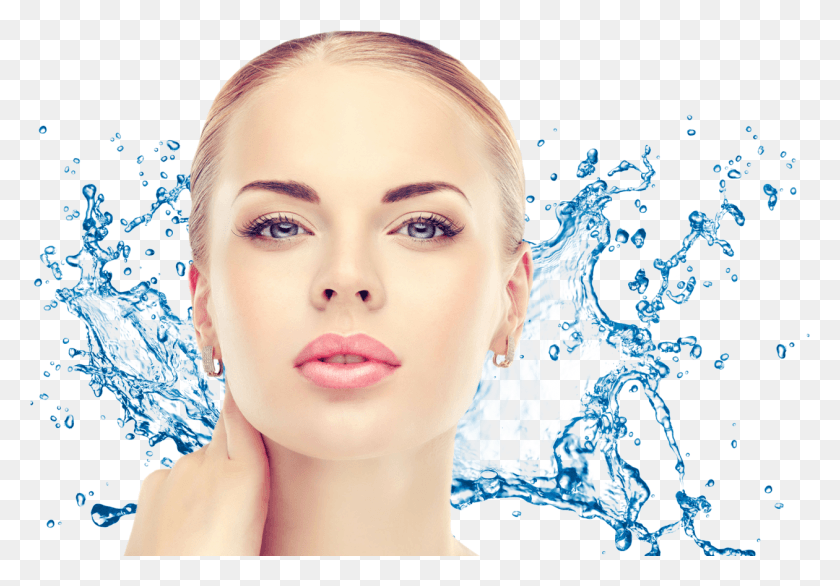 1260x851 Face Volume Booster Cream Is A Nourishing Cream That Water Splash Transparent, Person, Human, Head HD PNG Download