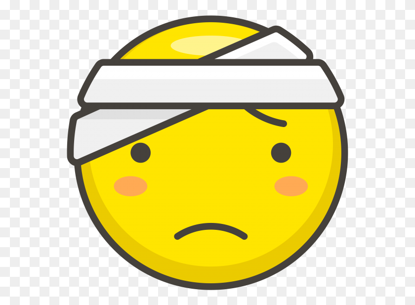 571x557 Face With Head Bandage Emoji Icon, Armor, Text, Pac Man HD PNG Download