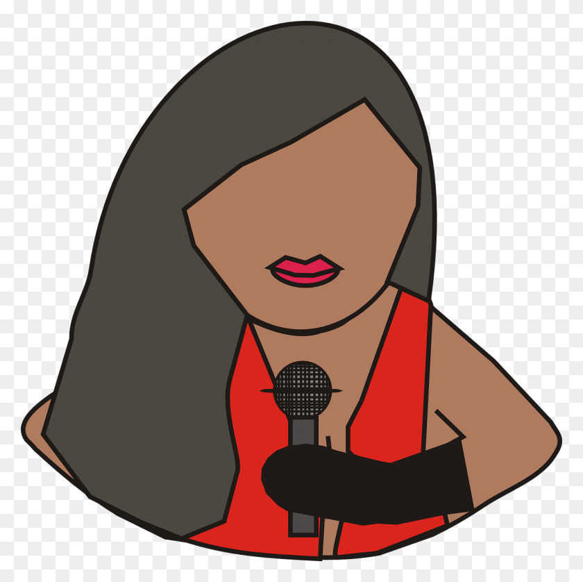 1280x1277 Face Woman Girl Mic Microphone Image Woman Mic Vector, Audience, Crowd, Speech HD PNG Download