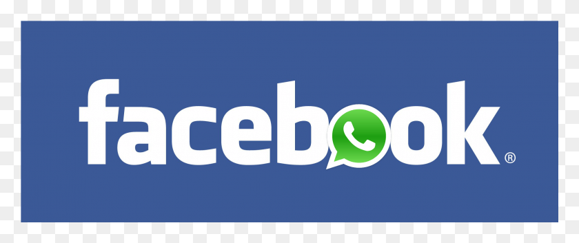 2101x791 Facebook Acquiring Whatsapp Transparent Facebook Word, Logo, Symbol, Trademark HD PNG Download