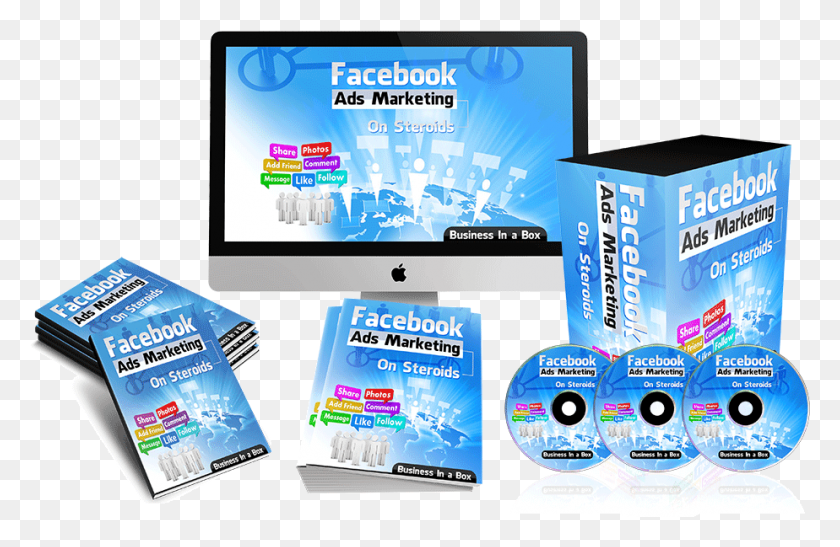 924x578 Facebook Ads Marketing On Steroids Plr By Simon Macharia Online Advertising, Disk, Text, Dvd HD PNG Download