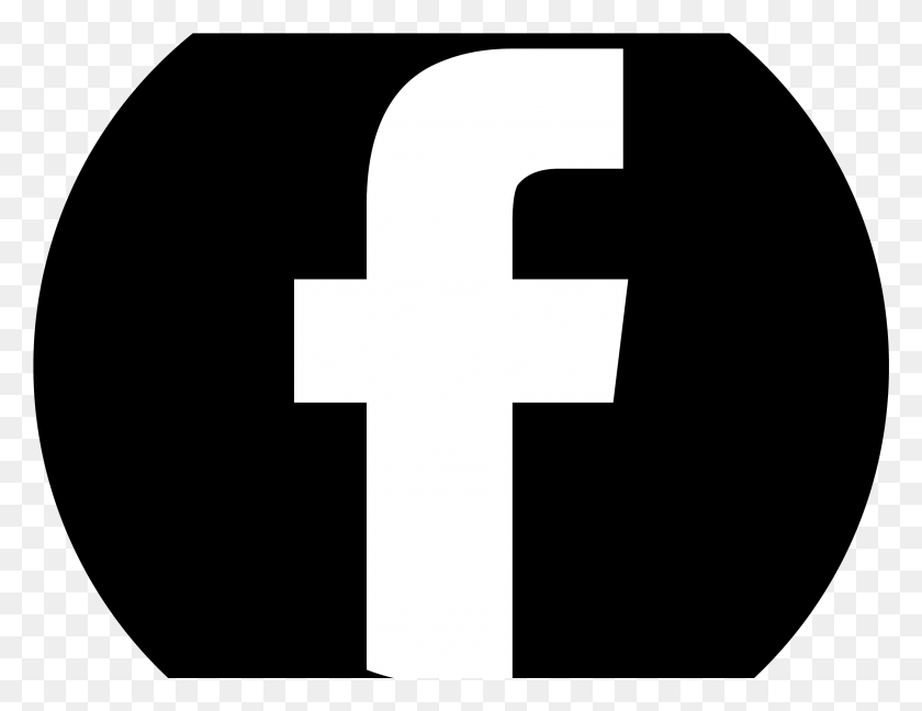 2389x1801 Facebook Black Circle Cross, Symbol, Text, Logo HD PNG Download