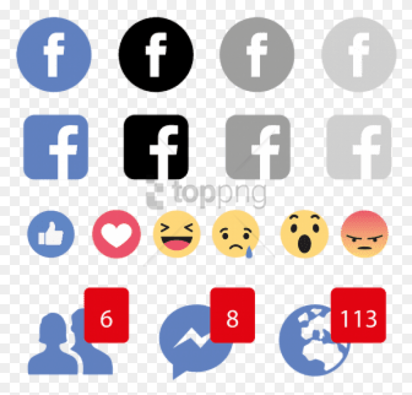 850x812 Facebook Emojis Icon Logo Значок Социальных Сетей Facebook Like Love Wow, Число, Символ, Текст Hd Png Скачать