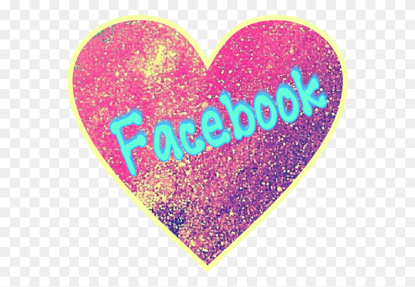568x521 Facebook Glitter Heart Icon Heart, Plectrum, Light, Rug HD PNG Download